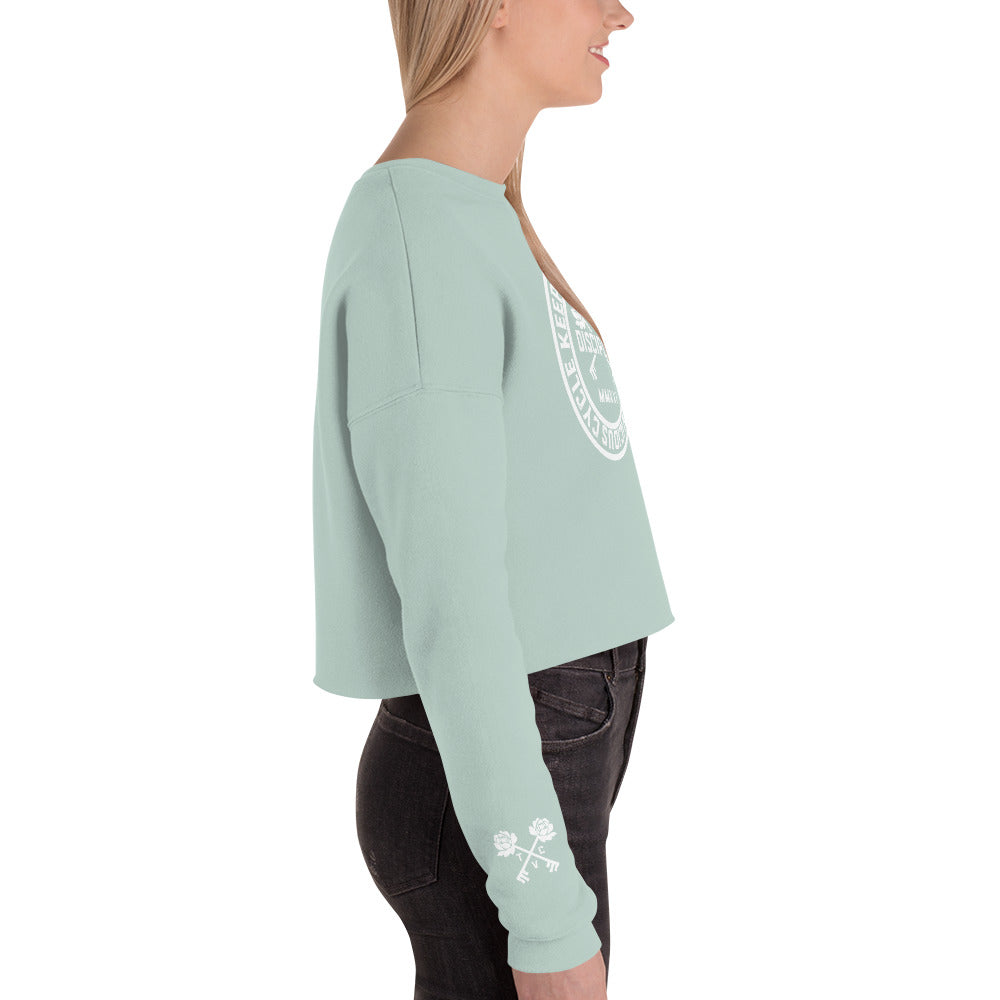 Women's Discipline Cropped Sweatshirt - Mint